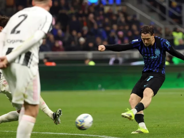 inter milan s piotr zielinski shoots the ball during the match against juventus photo afp inter milan s piotr zielinski shoots the ball during the match against juventus photo afp