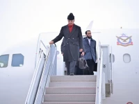 prime minister muhammad shehbaz sharif reaches washington d c to attend the inaugural session of board of peace washington 19 february 2026 photo express