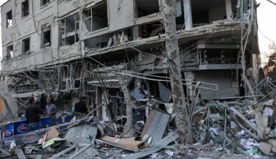 debris lies on a street in the aftermath of an israeli and us strike on a police station amid the us israel attack on iran in tehran on march 2 2026 photo reuters