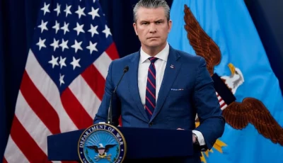 us secretary of defence pete hegseth holds a briefing amid the us israeli attack on iran at the pentagon in washington dc on march 2 2026 photo reuters