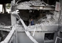 a view of the qatari al araby tv and business building damaged by a strike as the us israeli conflict with iran continues in tehran iran on march 29 2026 photo reuters