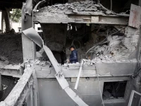 a view of the qatari al araby tv and business building damaged by a strike as the us israeli conflict with iran continues in tehran iran on march 29 2026 photo reuters