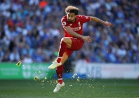 liverpool s mohamed salah shoots at goal photo reuters