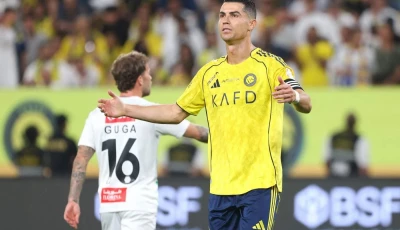 ronaldo scores twice on return