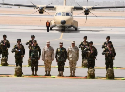 pakistan egypt launch joint exercise thunder ii at cherat