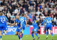 leeds players celebrate after their dramatic 4 2 penalty shoot out win over west ham photo afp file leeds players celebrate after their dramatic 4 2 penalty shoot out win over west ham photo afp file