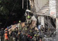 emergency personnel work at the site of a projectile impact as the u s israel conflict with iran continues in haifa israel april 6 2026 photo reuters emergency personnel work at the site of a projectile impact as the u s israel conflict with iran continues in haifa israel april 6 2026 photo reuters