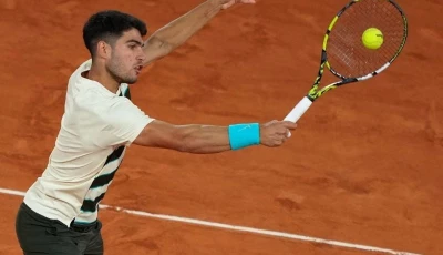carlos alcaraz practices on clay in monaco ahead of his monte carlo masters title defence photo reuters file carlos alcaraz practices on clay in monaco ahead of his monte carlo masters title defence photo reuters file