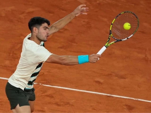 carlos alcaraz practices on clay in monaco ahead of his monte carlo masters title defence photo reuters file carlos alcaraz practices on clay in monaco ahead of his monte carlo masters title defence photo reuters file