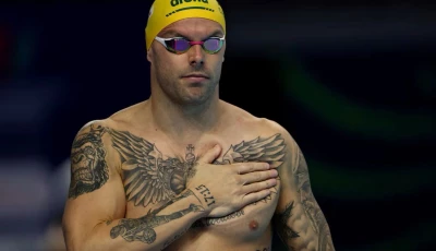 kyle chalmers surges to 100m freestyle gold setting sights on olympic relay glory in 2028 photo reuters file