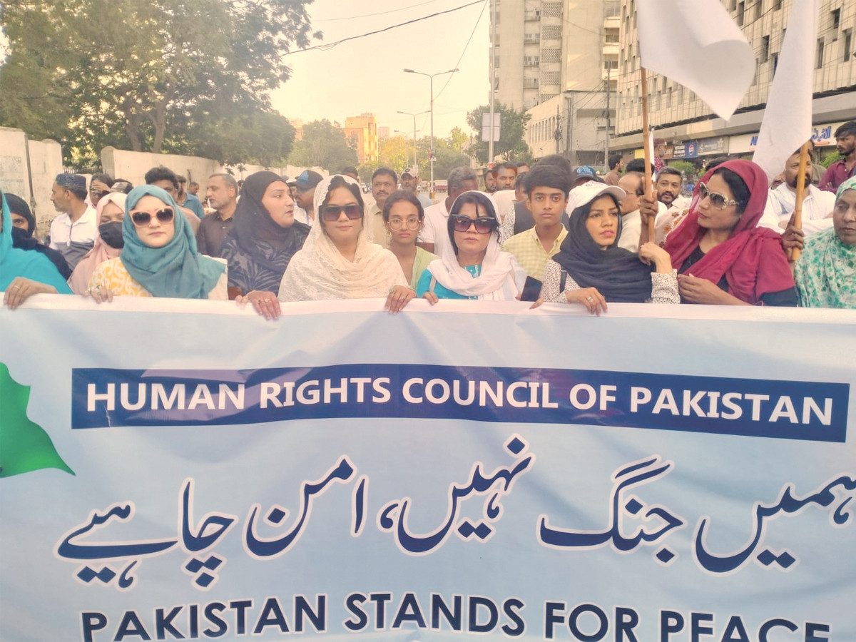 Karachi peace march urges global harmony and protection of human rights