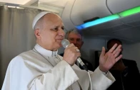 pope leo xiv addresses journalists during the flight heading to algiers on april 13 2026 photo reuters pope leo xiv addresses journalists during the flight heading to algiers on april 13 2026 photo reuters