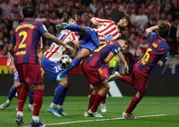 atletico madrid held off 10 man barcelona to secure a 3 2 aggregate win and a place in the champions league semi finals photo afp file atletico madrid held off 10 man barcelona to secure a 3 2 aggregate win and a place in the champions league semi finals photo afp file