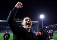 frank lampard celebrates as coventry city secure premier league promotion after 25 years completing a remarkable managerial turnaround photo afp file