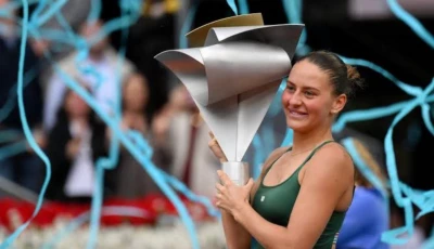 marta kostyuk celebrates her maiden wta 1000 title in madrid after defeating mirra andreeva in the final photo afp file