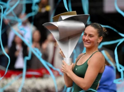 kostyuk claims first madrid open title