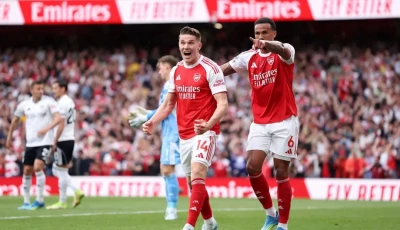 bukayo saka celebrates after scoring arsenal s second goal photo afp file