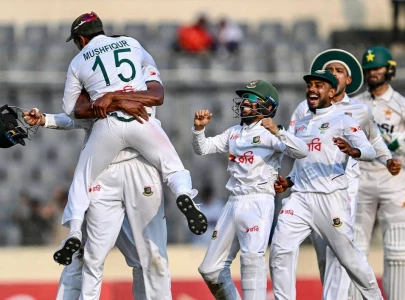 rana stars as bangladesh down pakistan in 1st test thriller