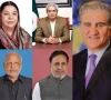 a combination photo of pti leaders yasmin rashid omar cheema ejaz chaudhry mian mehmoodur rasheed and shah mahmood qureshi