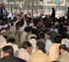protesters block quetta s airport road outside ba mall on sunday photo by author