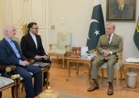 iranian interior minister eskandar momeni meets prime minister shehbaz sharif at the pm house in islamabad on july 21 2026 photo prime minister s office x