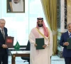 turkish president tayyip erdogan saudi crown prince mohammed bin salman and prime minister shehbaz sharif pose after signing a joint defence agreement in makkah saudi arabia on august 7 2026 photo reuters turkish president tayyip erdogan saudi crown prince mohammed bin salman and prime minister shehbaz sharif pose after signing a joint defence agreement in makkah saudi arabia on august 7 2026 photo reuters