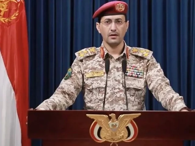 yemen s houthi spokesman yahya saree says saudi amphibious transport ship and accompanying vessels were successfully struck in combined drone missile attack photo anadolu agency yemen s houthi spokesman yahya saree says saudi amphibious transport ship and accompanying vessels were successfully struck in combined drone missile attack photo anadolu agency