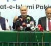 adviser to the prime minister rana sanaullah ji chief hafiz naeemur rehman and planning minister ahsan iqbal during a press conference in lahore on september 3 2026 photo express