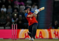 england captain harry brook hits out during his unbeaten 114 in the first t20 against sri lanka at southampton photo afp
