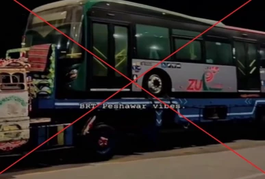 fact check viral video does not show peshawar brt buses being moved to punjab after governor s rule in k p