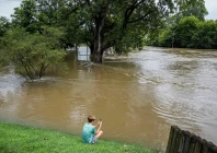 chace dexter 13 films the swollen white river due to flooding after days of heavy rain in noblesville indiana united states august 15 2026 photo reuters
