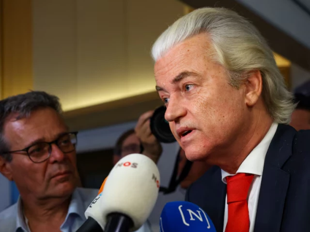 dutch far right leader geert wilders speaks to the media following his decision to leave the governing coalition in the hague netherlands june 3 2025 photo reuters dutch far right leader geert wilders speaks to the media following his decision to leave the governing coalition in the hague netherlands june 3 2025 photo reuters