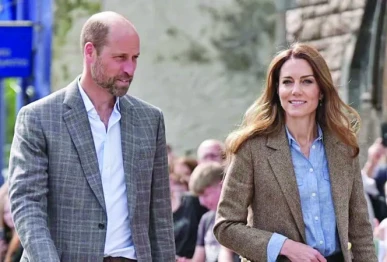 prince william and his wife kate photo file