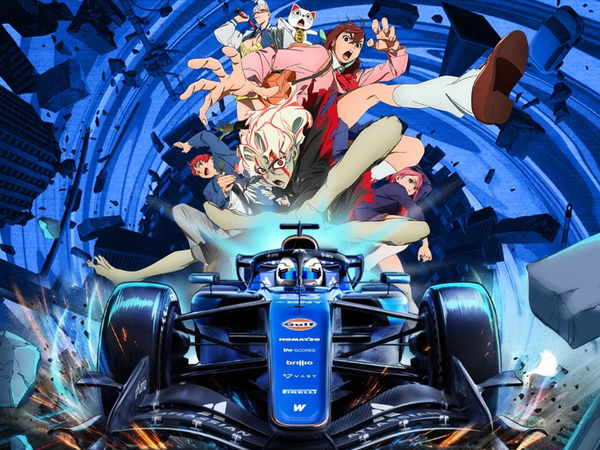 williams f1 announces dan da dan anime collaboration with undone for capsule collection