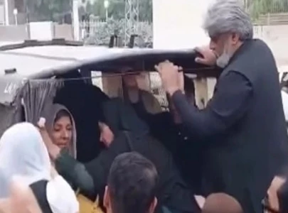 dozens arrested as pti workers clash with police near adiala jail dozens arrested as pti workers clash with police near adiala jail