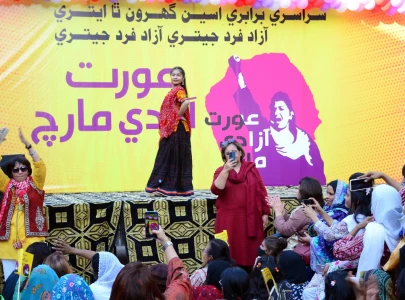 women stage rallies across sindh