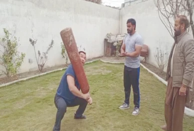 chinese wrestler in haripur photo express