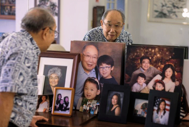 Former internment detainee Kanji Sahara, 82, poses for a picture at his home in Torrance, California. PHOTO: REUTERS