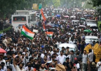 supporters of the cockroach janta party march toward parliament on the opening day of its monsoon session demanding the resignation of education minister dharmendra pradhan over exam paper leaks in new delhi india 20 july 2026 reuters supporters of the cockroach janta party march toward parliament on the opening day of its monsoon session demanding the resignation of education minister dharmendra pradhan over exam paper leaks in new delhi india 20 july 2026 reuters