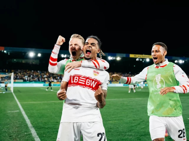 holders stuttgart won a dramatic 8 7 penalty shoot out in the first round of the german cup holders stuttgart won a dramatic 8 7 penalty shoot out in the first round of the german cup