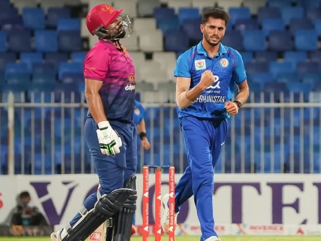 abdullah ahmadzai got his first wicket in international cricket photo x arabnewspk abdullah ahmadzai got his first wicket in international cricket photo x arabnewspk