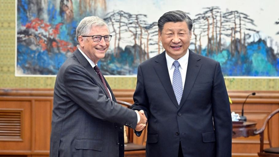 chinese president xi hosts billionaire bill gates photo anadolu agency