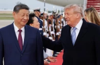 us president donald trump and chinese president xi jinping react as xi arrives ahead of a state visit at joint base andrews maryland us september 23 2026 photo reuters