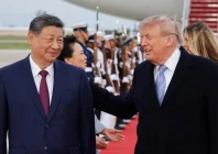 us president donald trump and chinese president xi jinping react as xi arrives ahead of a state visit at joint base andrews maryland us september 23 2026 photo reuters