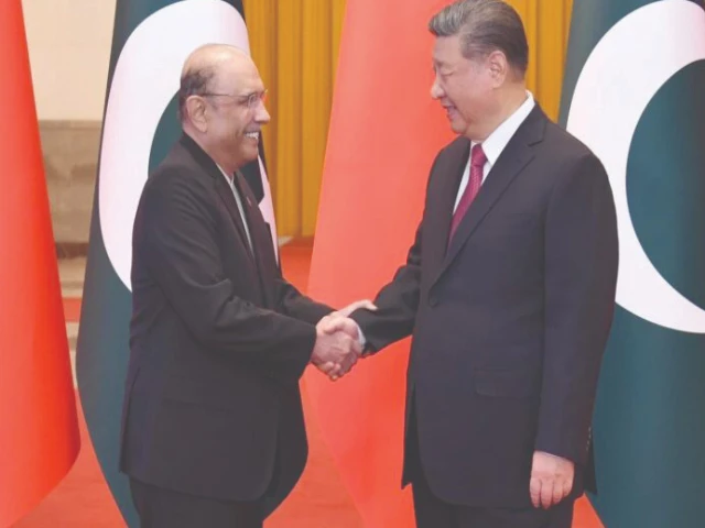 president asif ali zardari shakes hand with chinese president xi jinping in beijing photo app president asif ali zardari shakes hand with chinese president xi jinping in beijing photo app