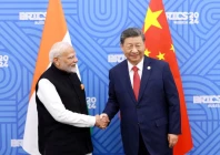 chinese president xi jinping and india prime minister narendra modi meet on the sidelines of the brics summit in kazan russia october 23 2024 china daily via reuters