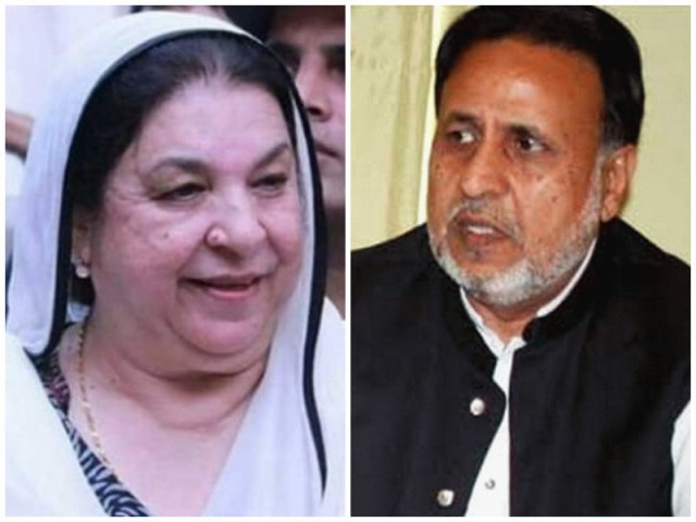 pti leaders yasmin rashid l and mehmoodur rasheed r photo file pti leaders yasmin rashid l and mehmoodur rasheed r photo file