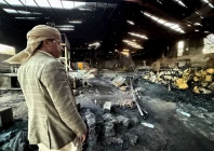 a man stands at a factory damaged by an airstrike in sanaa yemen october 4 2026 reuters