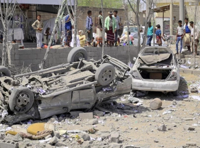 over 30 strikes hit huthi areas