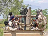 saudi backed yemeni government forces ride in the back of a military truck at the jabal han front west of the city of taiz photo afp saudi backed yemeni government forces ride in the back of a military truck at the jabal han front west of the city of taiz photo afp